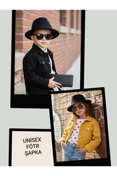 Algitsin O L A Unisex Luxury Design Fedora Hat for Children and Teens