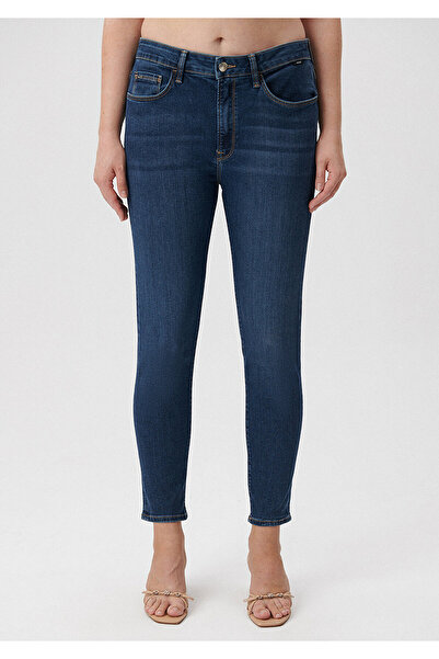 Mavi Pantaloni casual de blugi Marli de culoare închisă - 101339 -35246