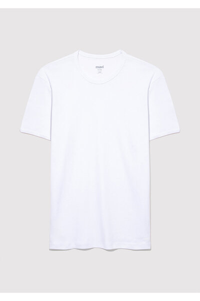 Mavi 2er-Pack Herren-Basic-T-Shirt mit Rundhalsausschnitt, taillierter / körperbetonter Schnitt 0611286-620