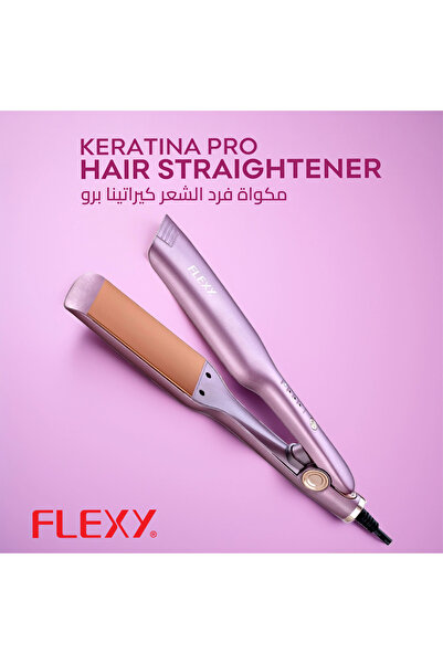 flexy Keratina Pro Hair Straightener – Professional Hair Iron, PTC Heating