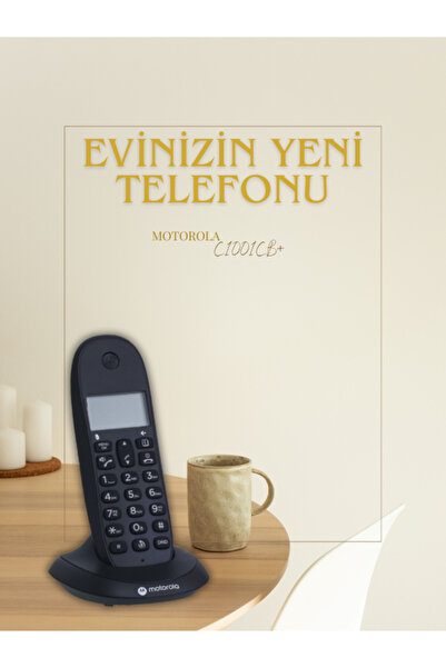 Motorola Dijital Telsiz Telefon C1001CB+ | LCD Ekran, Çağrı Engelleme, Rahats...