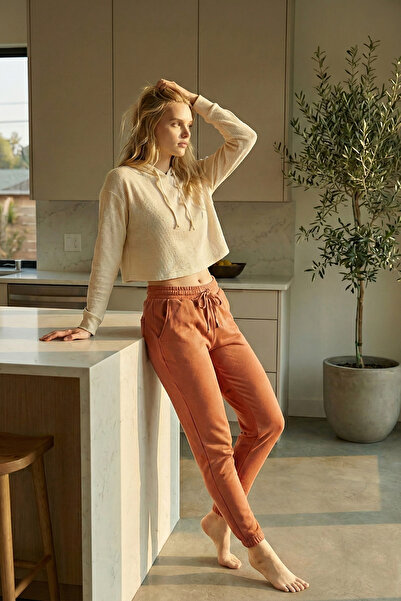 Bravie Φούτερ Jogger με φαρδύ πόδι Tile 3013