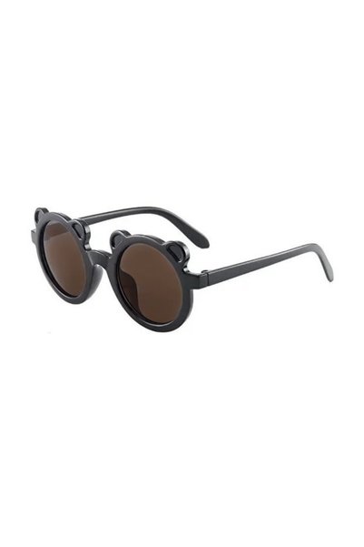 Kai Baby Children's Sunglasses with Teddy Bear for 1-9 Years Black Glasses