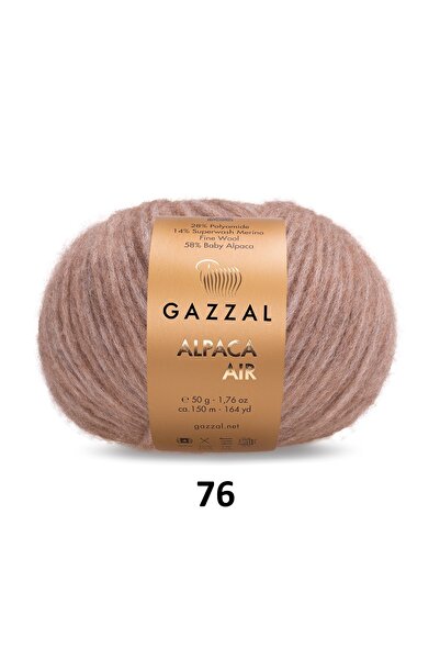 GAZZAL İPLİK Fir de tricotat Alpaca Air Baby Alpaka Merino 200g 4x50g 150m Ușor