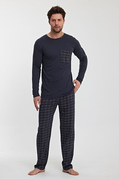 Lunaberry Σετ Πιτζάμες Γαμπρού, Κομψό, Λεπτομέρεια τσέπης, 100% Βαμβάκι, Προίκα, Πακέτο. Επιλέξτε το δικό σας μέγεθος.