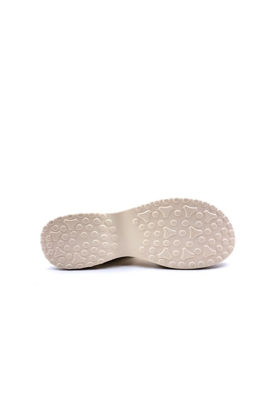 Guja Beige Color Stylish Sports Women's Comfort Sandals with Padded Sole Stones and Velcro