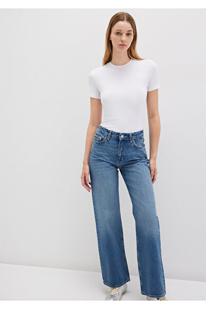 Mavi Tricou Lux Touch alb de bază modal cu croială mulată 1600963 -620