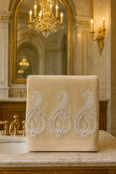 Çeyiz Bahçesi πετσέτα χεριών μισοφέγγαρο βελούδο 50 × 90