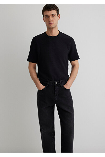 Mavi Μαύρο T-Shirt με υφή - Regular Fit0610277-900