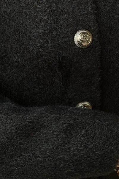 Nuss Basic Angora Cardigan with Front Snaps