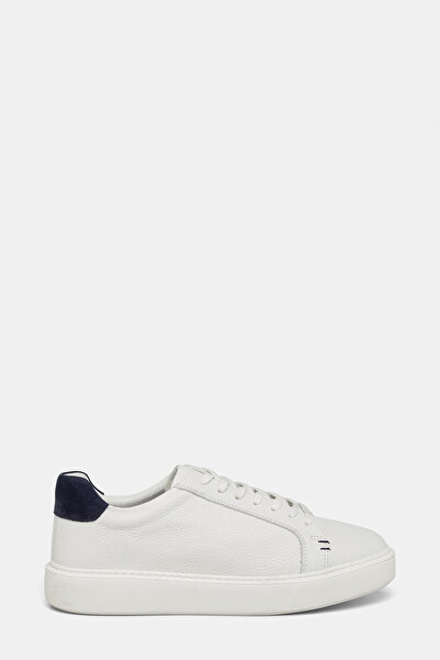W Collection White Leather Sports Shoes
