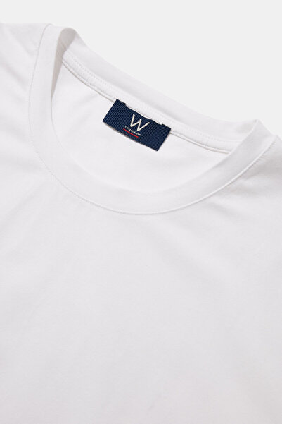 W Collection White cyclist collar t-shirt
