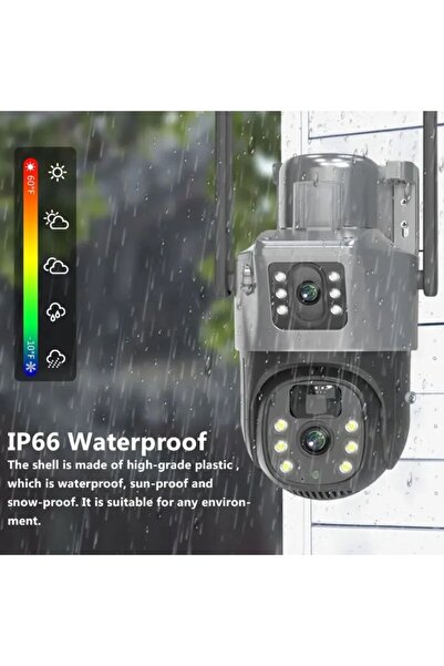 OEM LENSO Dual Surveillance Camera 4G + Wi-Fi, 64GB Card, Outdoor, Monitoring from Anywhere