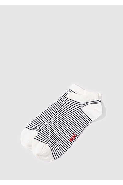 Mavi Navy Blue White 2-Piece Booties Socks Set - 198204 -900