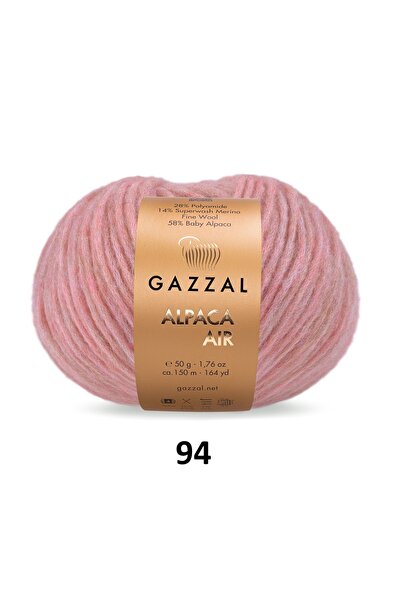 GAZZAL İPLİK Fir de tricotat Alpaca Air Baby Alpaka Merino 200g 4x50g 150m Ușor