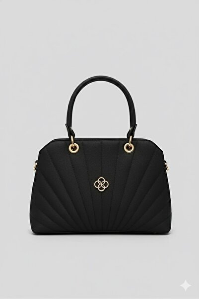 ZİVORA Geantă de mână și de umăr pentru femei, cu 2 compartimente, cu model în dungi, detaliu stea, curea încrucișată, elegantă și modernă