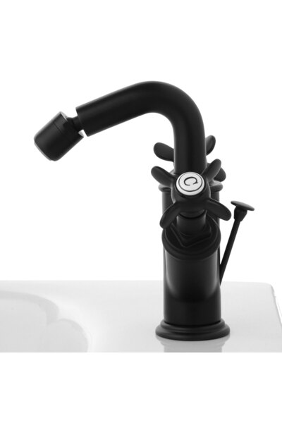Maison Mex Bidet mixer, DANUBE, L.9.9 H.16.6 cm, black