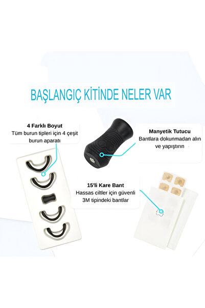 Genel Markalar Horlama Önleyici Manyetik, Mıknatıslı Burun Bandı - Premier Nasal Dilator