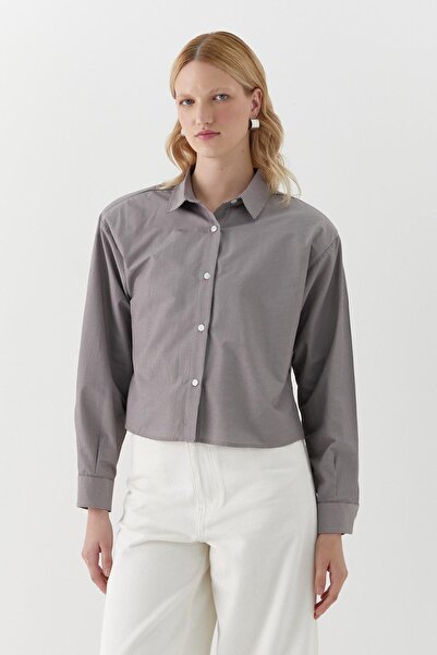 MARKALİSTE Πακέτο βάτα ριγέ πουκάμισα καφέ