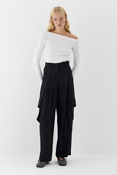 MARKALİSTE Drapey Cargo Pants Black