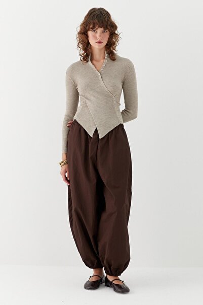 MARKALİSTE Πουλόβερ με κουμπιά στη μέση βιζόν