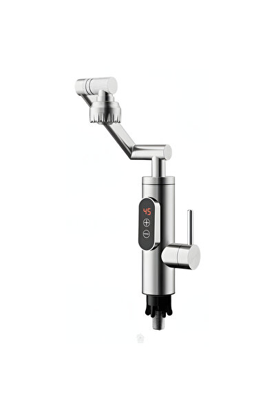 MODVIA Electric Instant Hot Water Faucet 3300W LED Adjustable Stainless Steel 360°