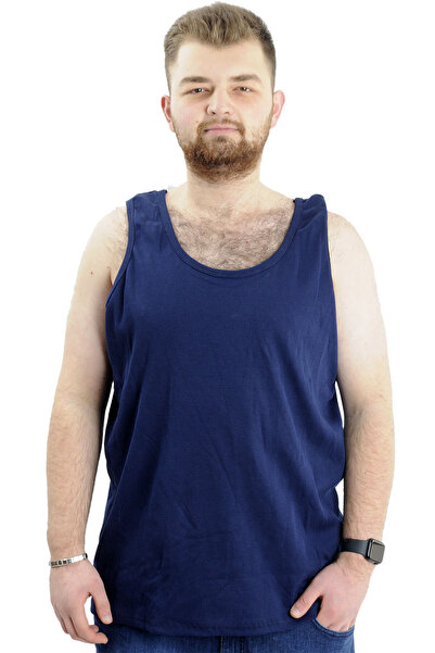 ModeXL Indigo Men's Sleeveless Undershirt - Plus Size 6341