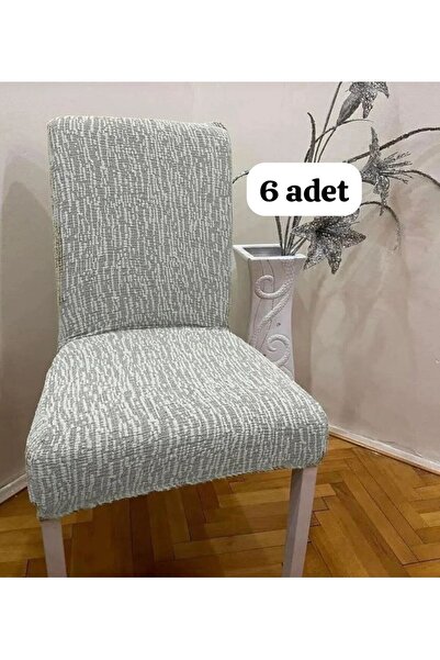 ARTUÇ Jakali ağaç kabuğu sandalye örtüsü sandalye kılıfı sandalye örtüsü (6li...