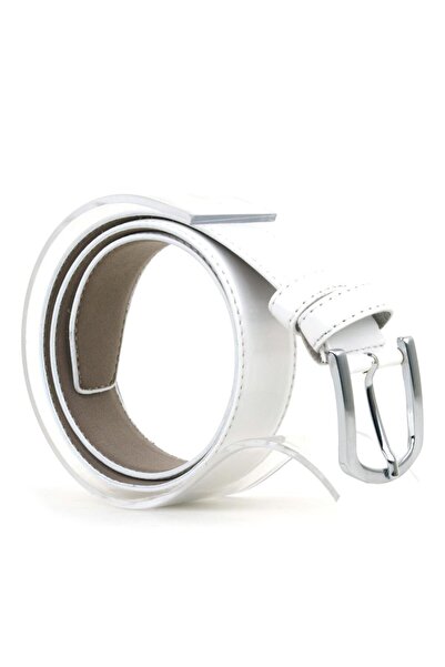 Rakerplus White Patent Leather 3.5 cm (85-110cm) Boy's Classic Belt