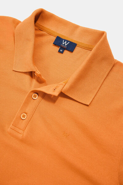 W Collection Orange Polo Collar T-Shirt
