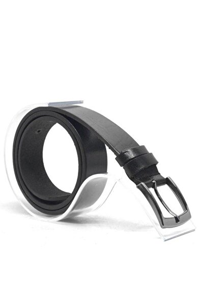 Rakerplus Curea neagră casual pentru băiat din piele naturală