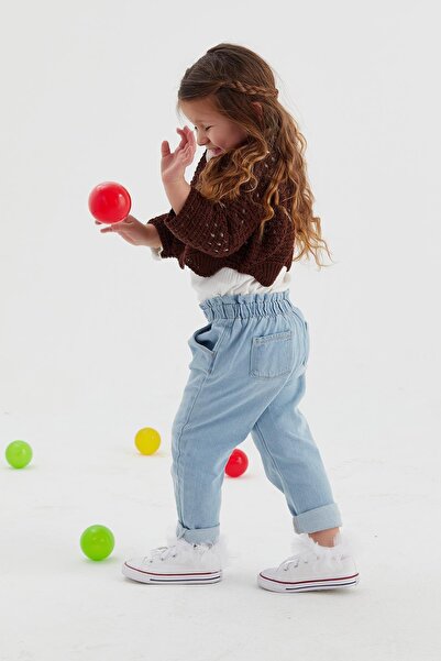 MARKALİSTE Children's Crop Knitwear Bitter Brown