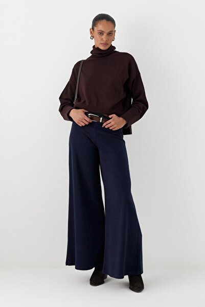 MARKALİSTE Knitwear Look Knitted Trousers Navy Blue