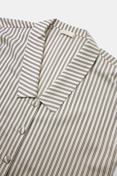 W Collection Black and white striped blouse