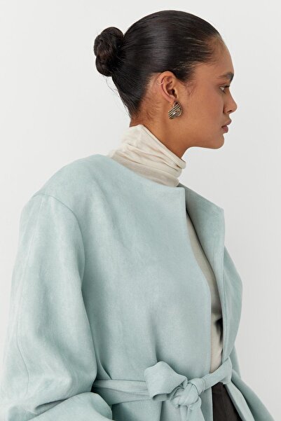 MARKALİSTE Suede Jacket Mint