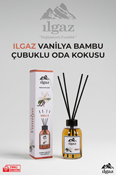 ILGAZ Vanilya Bambu Çubuklu Oda Kokusu 110 ml | Red Diffuser Vanilla Ortam Ko...