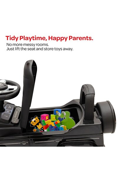 Moon Licensed Mercedes Benz Foot-to-Floor Ride-On Truck (Black)