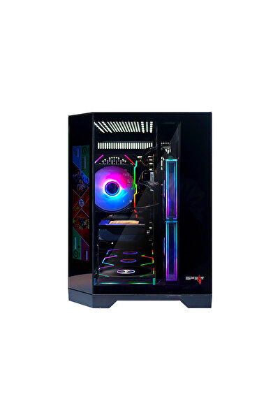 SPEARPC Gaming PC i5-14400F, RTX 5060 8GB, 32GB DDR5, 1TB NVMe, 600W, 6Fan LCD Case, Win 11 Pro