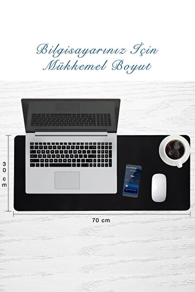 Beatitude 70cmx30cm Siyah Mause Ped Gaming Oyuncu Mouse Pad Kaydırmaz Mousepad Uzun Klavye Fare Altlığı