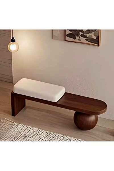 larissa design ahşap puf bench kürelerimiz masif ahşaptır