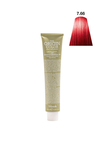 Nook Origin Color Profesyonel Saç Boyası 100ml -Ateş Kızılı/Canlı Parlak Kırm...