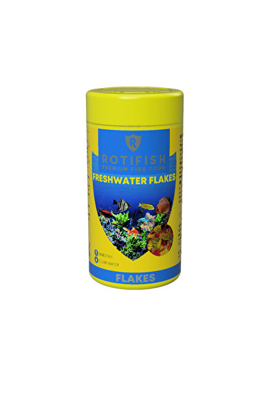 Rotifish Freshwater Flake 100 ml (12 gr) – Tatlı Su Akvaryum Balığı Pul Yemi