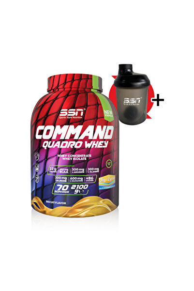 SSN Sports Style Nutrition Command Quadro Whey 2100 Gr (Bisküvi) Protein Tozu