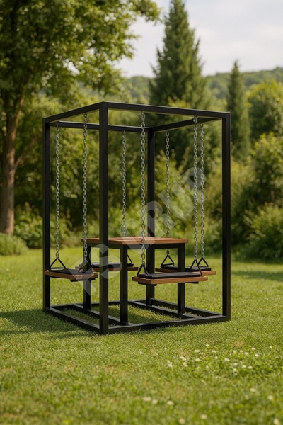 FSHOME FS GRUP | Bahçe Tipi 4 Kişilik Salıncaklı Masa 150/150/220cm