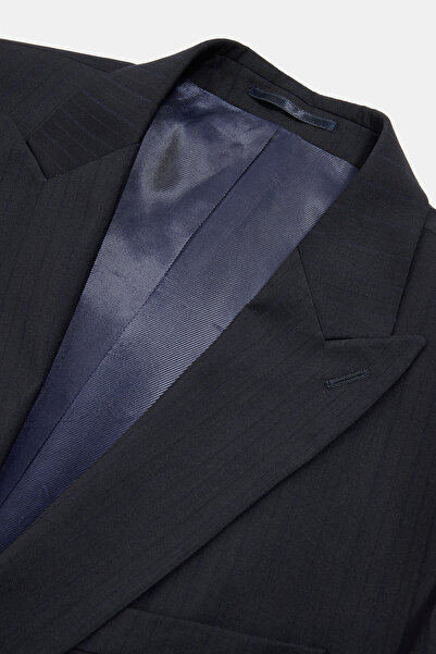 W Collection Dark Blue Buttoned Suit