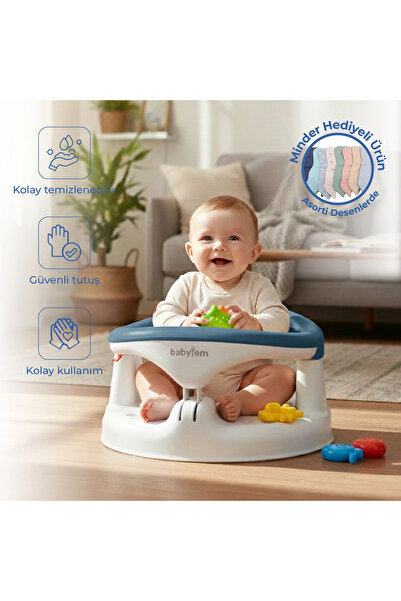 Babyjem Yandan Açılır Mama Oturağı & Minder 2'li Set