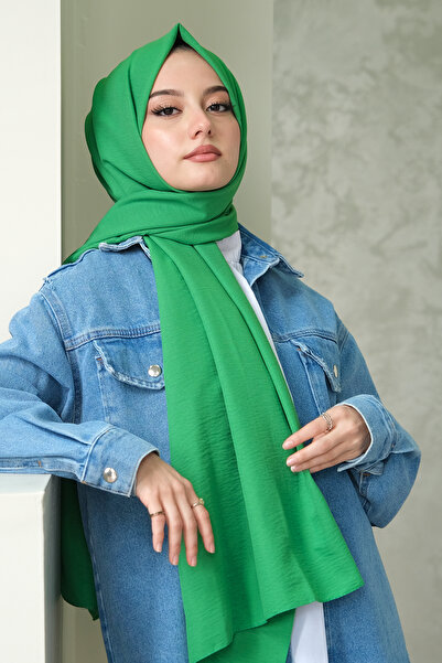 AFVENTE Cotton Jazz Shawl Benetton Green