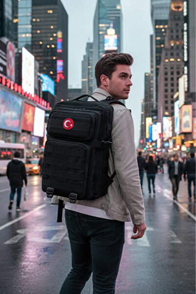 Bagworld Saraciye Taktik Sırt Çantası Orta Boy Günlük Okul Fitness 17 inç