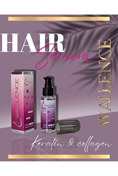 wallence KERATİN VE COLLAGEN ÖZLÜ HAIR SERUM 75 ML.