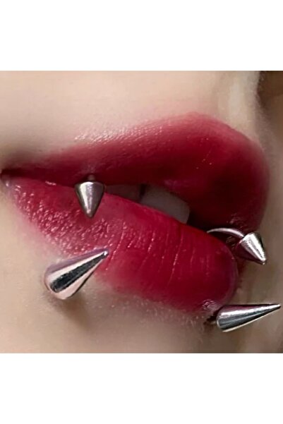 Bylin Cerrahi Çelik Spike Angel Bites Dudak Snake Bites Halka Helix Tragus Co...